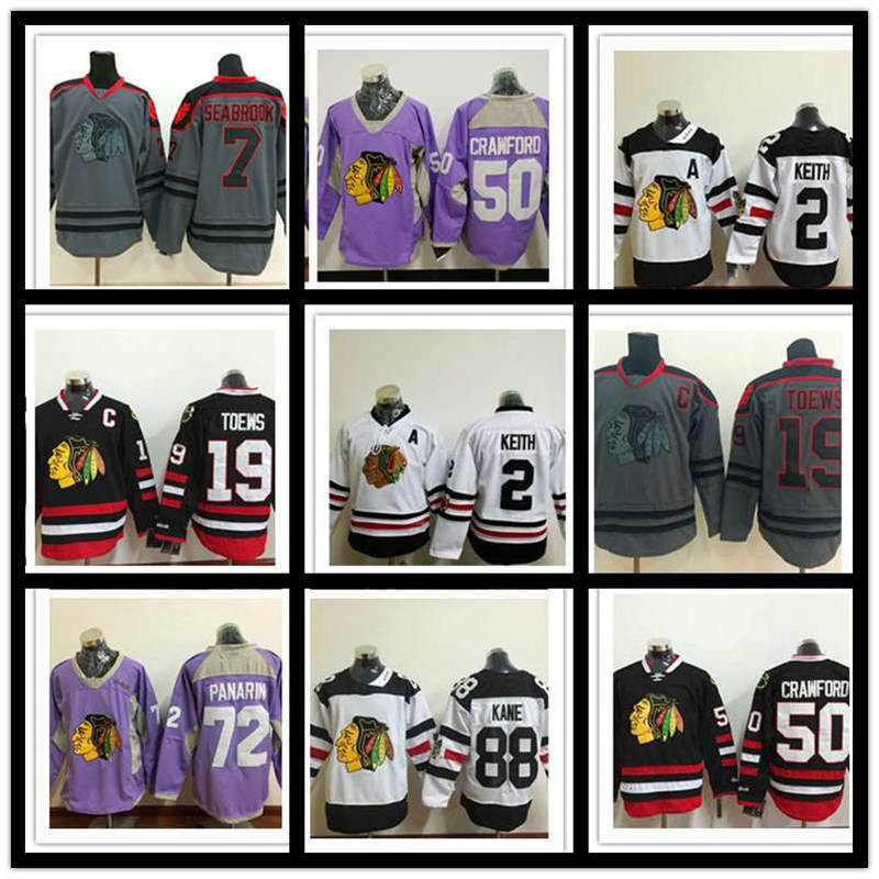Chicago Blackhawks jersey 19 Jonathan Toews 88 Patrick Kane 12 Alex DeBrincat Stitched 2 Duncan Keith hockey jerseys uniform shirt