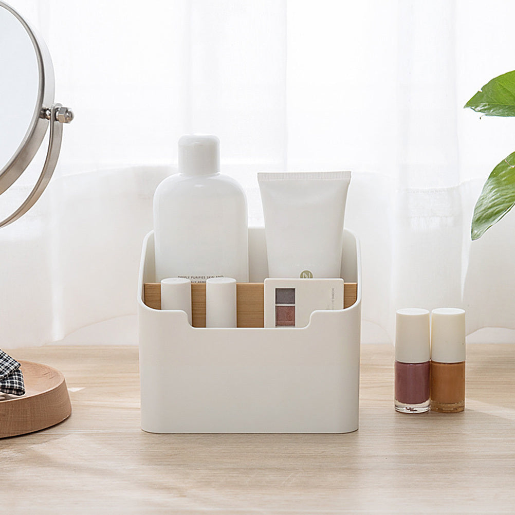 1pc Desk Office Organizer Storage Holder Desktop Pencil Pen Sundries Badge Box Stationery Office School living room Supplies