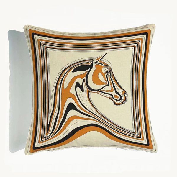 Hidden Pillowcase With Velvet Zip Horse Sofa Car Cushion Cover For Office Home Decoration