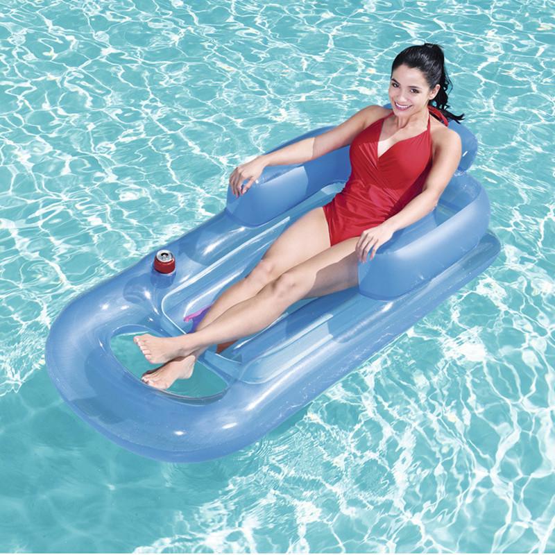 Inflatable Floating Row 157x89cm Beach Swimming Air Mattress Pool Floats Lounge Sleeping Bed For Water Sports Party & Tubes
