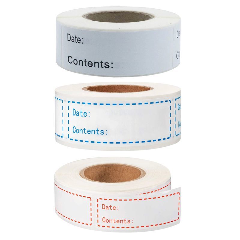 150 Pcs-Roll Kitchen Sticker Refrigerator Food Storage Date Content Label