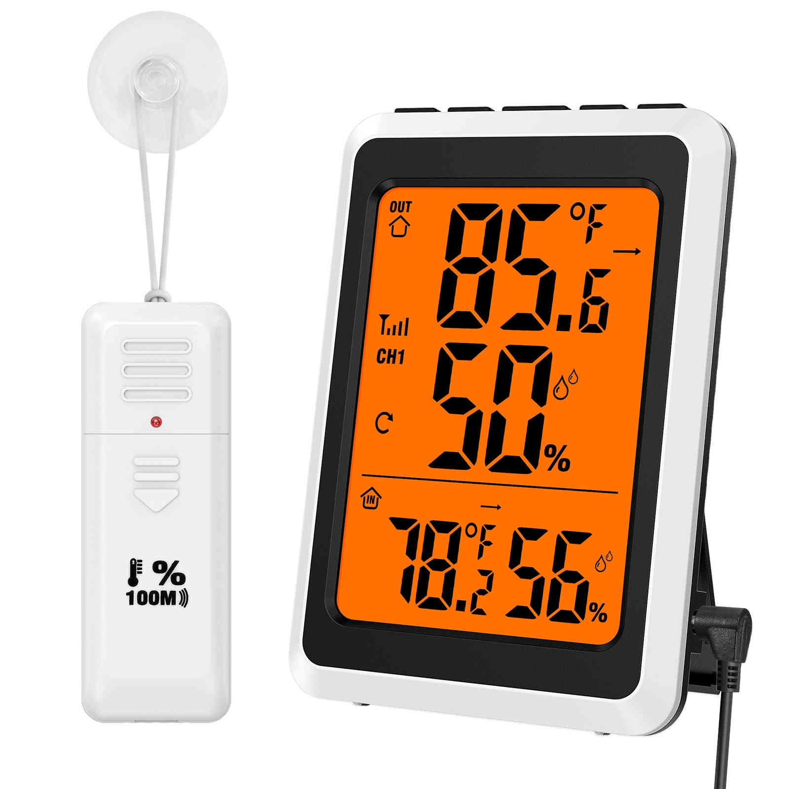 The free indoor digital indoor electronic thermometer wireless hygrometer humidity meter temperature monitor with sensors