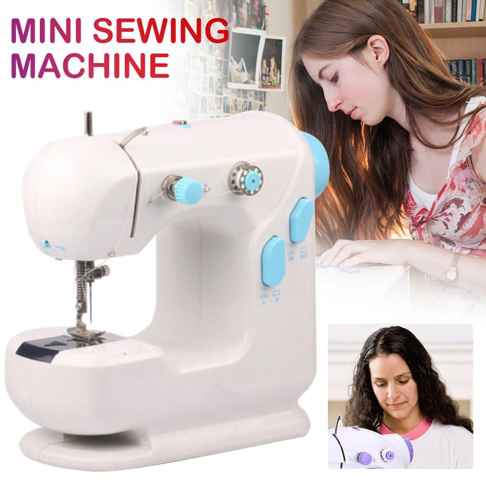 I used to plug electric sewing machine together sweing tailor small household electric mini multifunctions portable sewing machine tools
