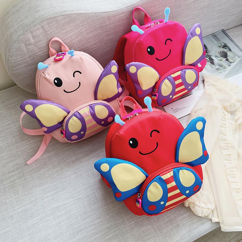 School Bags 2021 Toddler Girls Cute Butterfly Kindergarten Kids Backpacks For 2-5 Years Old Child Schoolbag Anti-Lost
