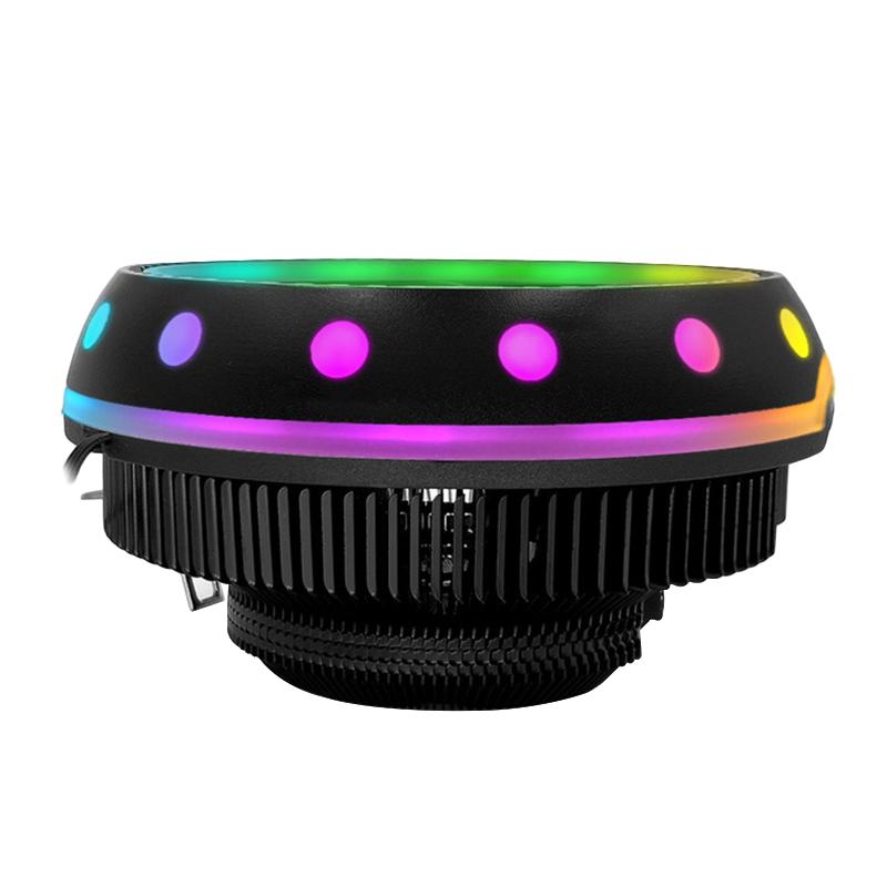 Laptop Cooling Pads Universal Silent CPU Cooler LED Light Heatsink Fan For Desktop Computer High Efficiency Low Power Consumption Easy To In