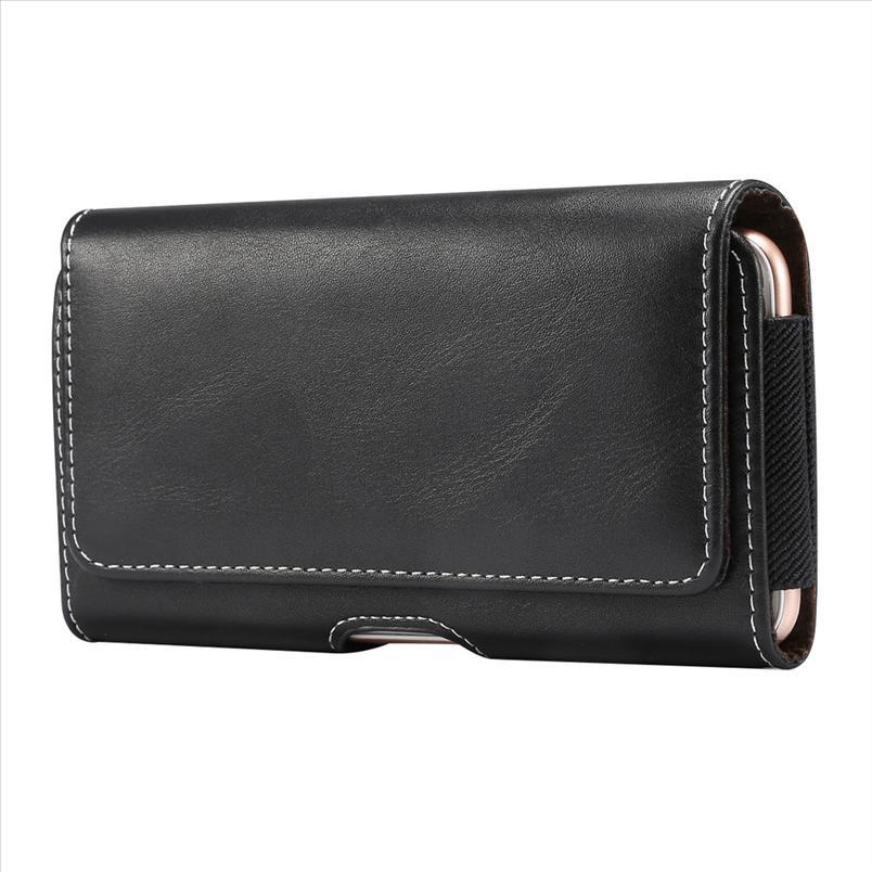 Brand 4.7~6.9 Inch Men Waist Packs Phone Pouch Bags 5 Size Belt Clip Case Bag Litchi Grain Mobile Fanny