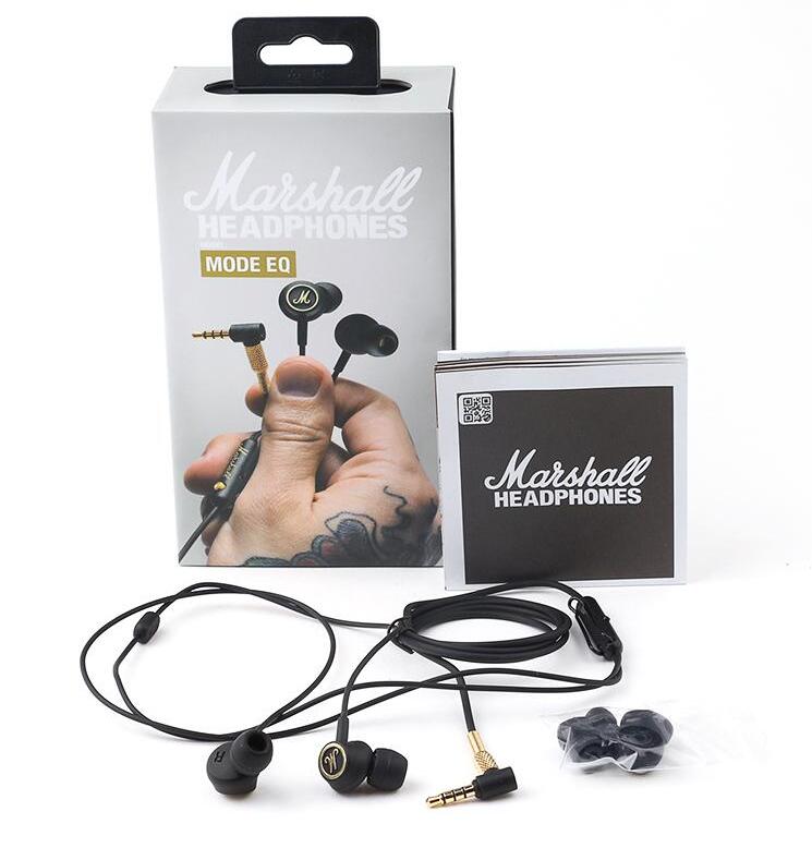 Marshall Mode EQ Earphones With Mic DJ Hi-Fi movement Headphone HiFi Headset Professional DJ Monitor Headphone for cell phone PC
