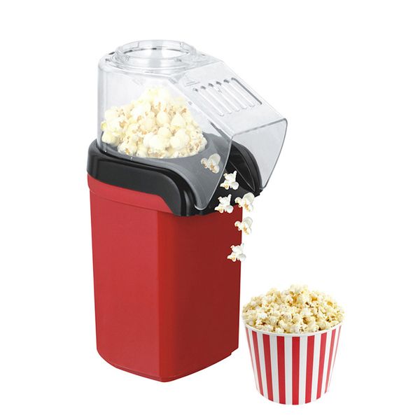 220V-110V Small Corn Popper Maker Household Mini Air Popcorn Making Machine Kitchen Gadgets, Healthy Oil-Free