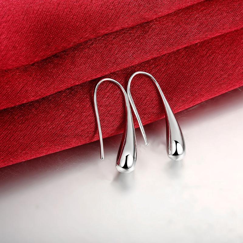 Dangle & Chandelier 2021 925 Silver Earring Fashion Jewelry Teardrop-Water Drop-Raindrop Earrings For Women Valentine Gifts
