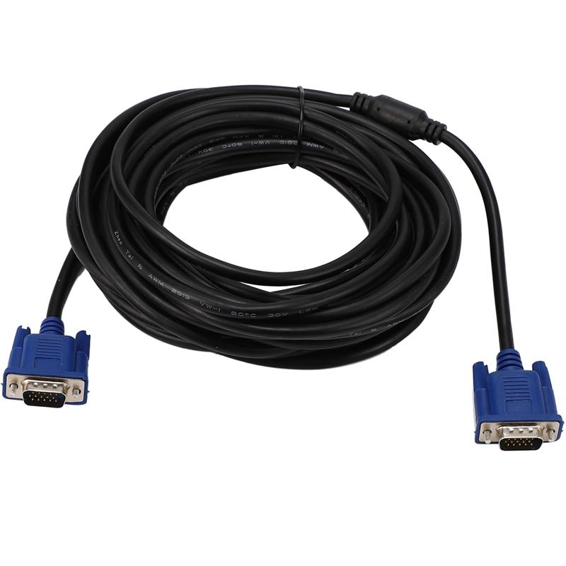Audio Cables & Connectors 10M VGA Cable Male To 3+5 HD Fully Wired 15PIN For LCD CRT Projector PC Laptop Monitor