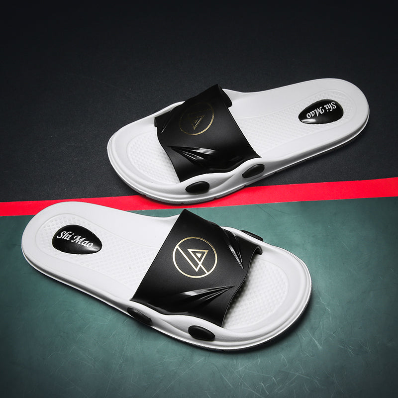 Youth Students Slides 2021 Summer Mens Slippers Black Grey White Light Blue Orange Shoes Designers flip flops Size 40-45 Code: 96-1953