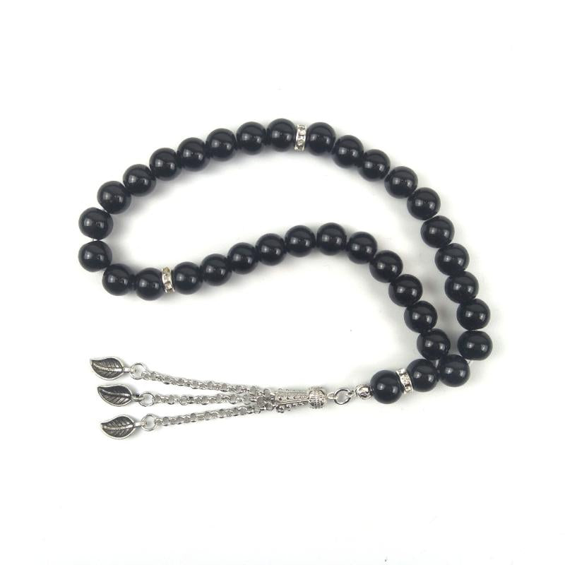Beaded, Strands Wholesale Black & Green 33pcs Tasbih Crystal Glass Beads 10pcs-bag Prayer For Wedding Gift 10pcs