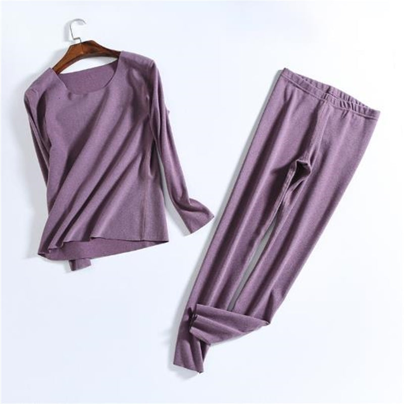 Women&#039;s Sleepwear Women&#039;s Winter Pajama Set Ladies Fleece Pijamas Sleepwear Home Clothing Thick Warm Female Autumn Fall Plus Size Pyjamas