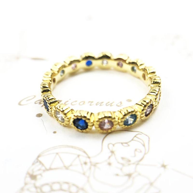 Cluster Rings Gold Ring Royalty Victorian Vintage Style 925 Sterling Silver Fine Jewerly For Women 2021 Brand Subtle Colour Zircon Gift