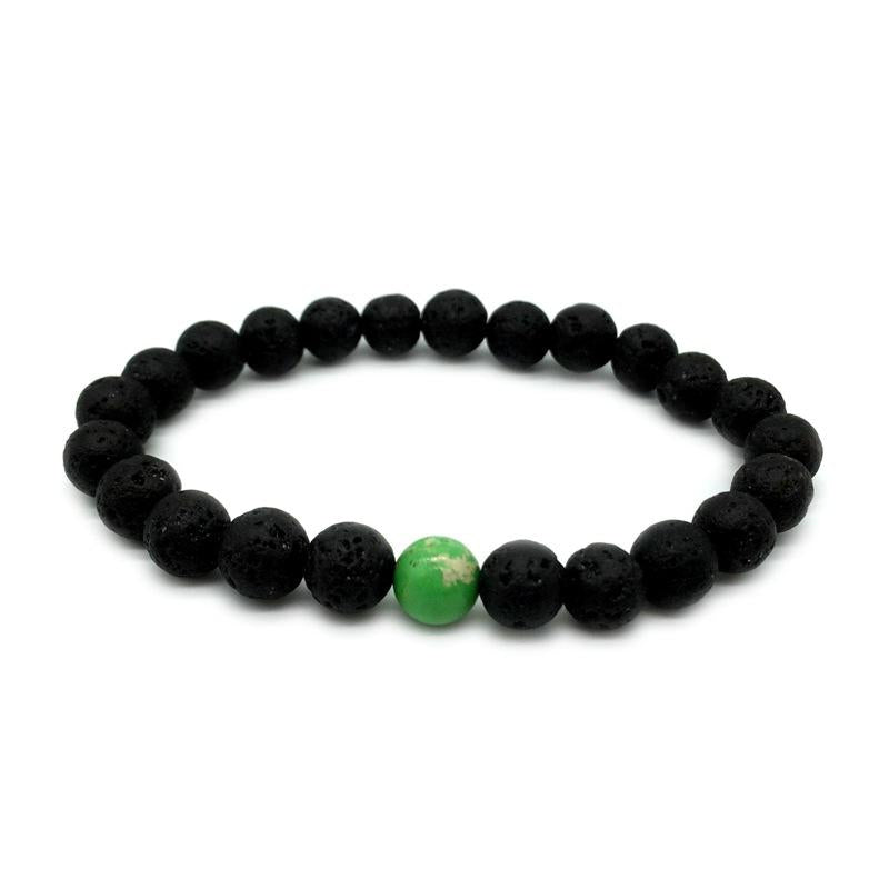 Beaded, Strands 2021 Lava Beaded Fashion 8mm Men Bracelets Simple Bangles For Jewelry Gift Classic Stone Bead Charm