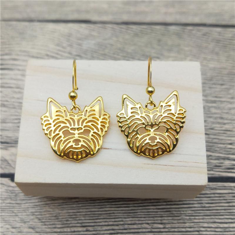 Dangle & Chandelier Yorkshire Terrier Drop Earrings Trendy Style Fashion Pet Dog Women Jewellery