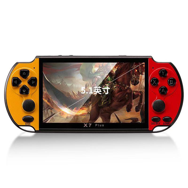Portable Game Players 5pcs 32-64-128 Bit 5&quot; LCD X97 Plus Double Rocker 8G Handheld Retro Console Video MP5 TF Card For 10000 Games Can Save