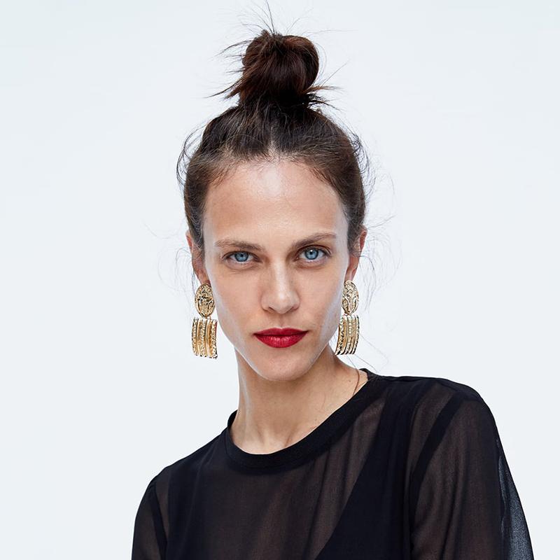 Dangle & Chandelier Solememo Geometric Drop Earrings Round Square For Women Fashion Simple Jewelry Christmas Gifts E4126