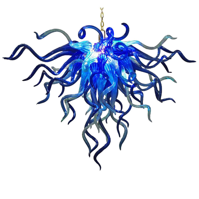 Hand Blown Glass Chandelier Lamps Decorative American LED Lights for Kids Bedroom Home Decor