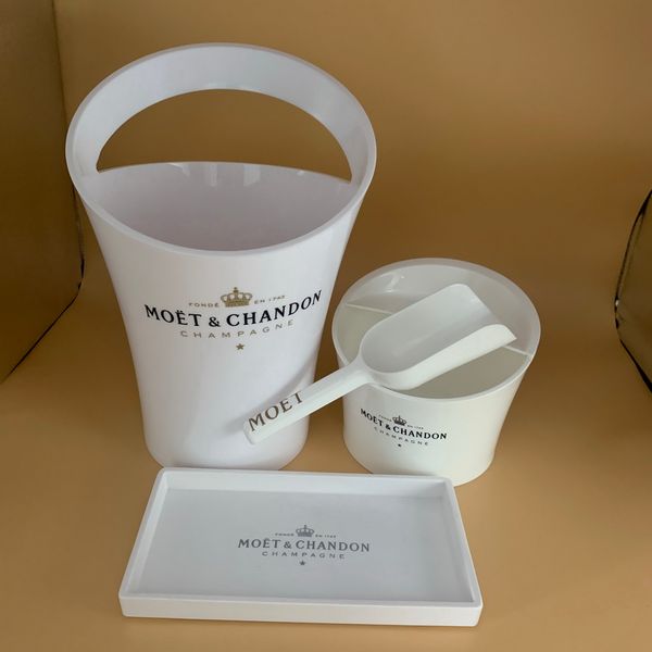 Ice Bucket Tools Chandon Wine Beer Party for Acrylic White Buckets Coolers Holder Fashion bar Wiadro lodu