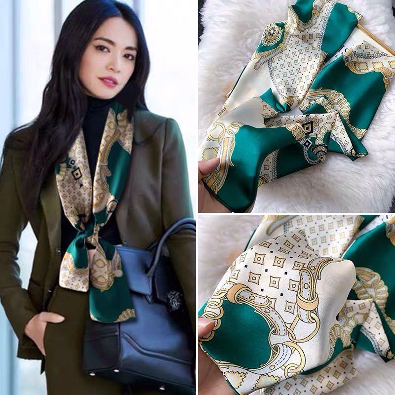 Scarves Autumn Period And The Satin Ribbon Strip Small Silk Female Long Joker Rectangular Tie Gift Decoration Scarf