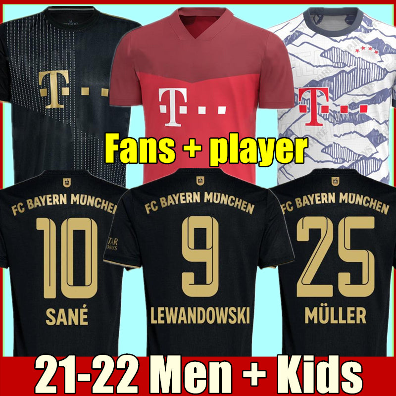 21 22 DAVIES bAyerN CLUB WORLD CHAMPIONS SANE HRFC soccer jersey LEWANDOWSKI GNABRY MULLER munich football shirt Men Kids equipment kit MUNCHEN 2021