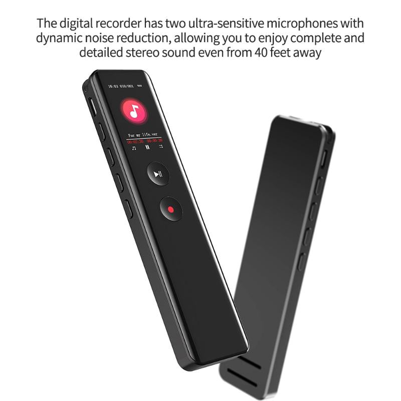 Digital Voice Recorder Professional Activated Audio 32G USB Pen Non-Stop 30 Hours Recording DC 3.5mm External Microphone