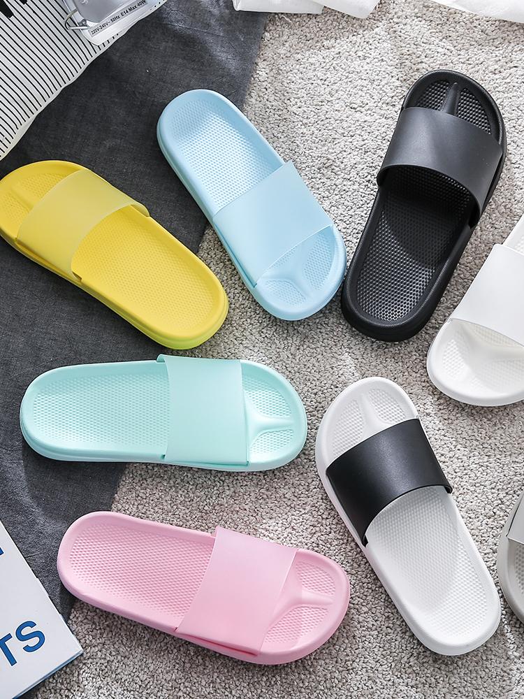 Slippers Summer Slides Cartoon Women Non-slip Candy Color Soft Sole Indoor El Eva Slide Sandals Shoes Bothe Flip Flops
