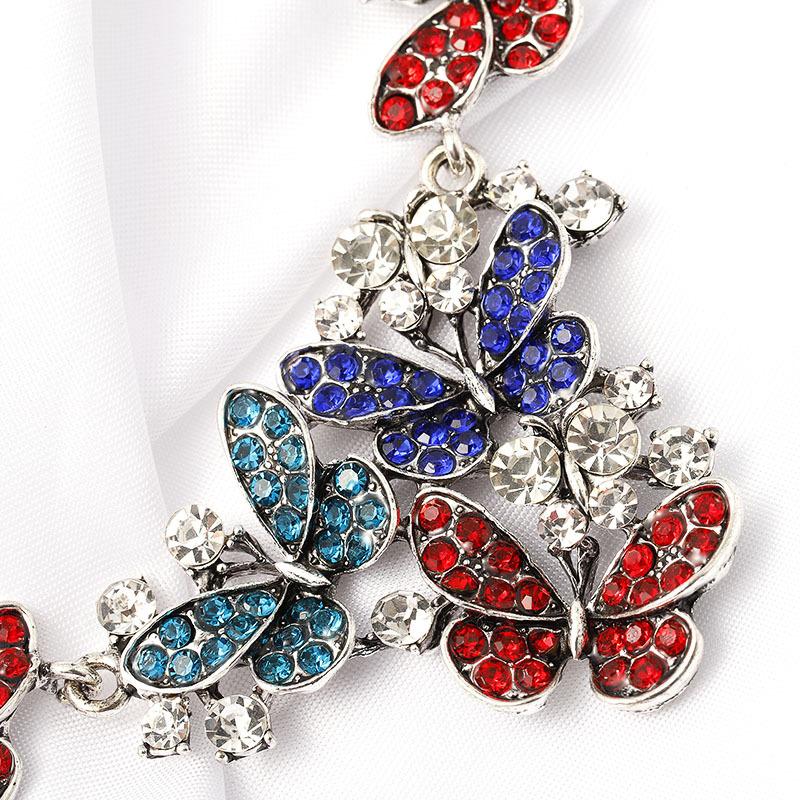 Chokers Brand Fashion Women Statement Choker Necklace Silver Plated Chain Ladies Pendants Necklaces Crystal Jewelry Collier Femme