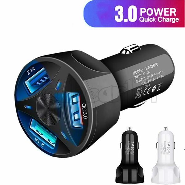 Fast Quick Phone Chargers QC3.0 2 3 4 5 USB Ports Car Charger Adapter For Iphone 7 8 11 12 13 14 15 Pro Max Samsung Lg