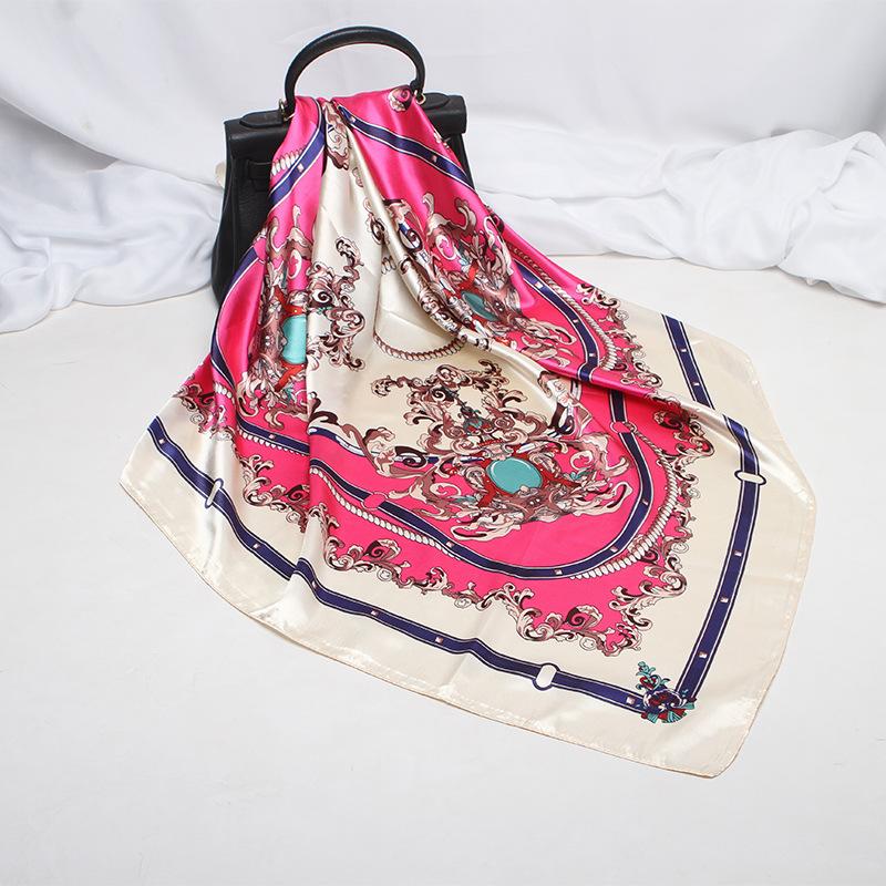 Scarves Women Scarf Shawls Lady Wraps Soft Decorative For Heair Bags Girl Bufanda Seda Mujer Cabello Bolsa Echarpe Ete Soie