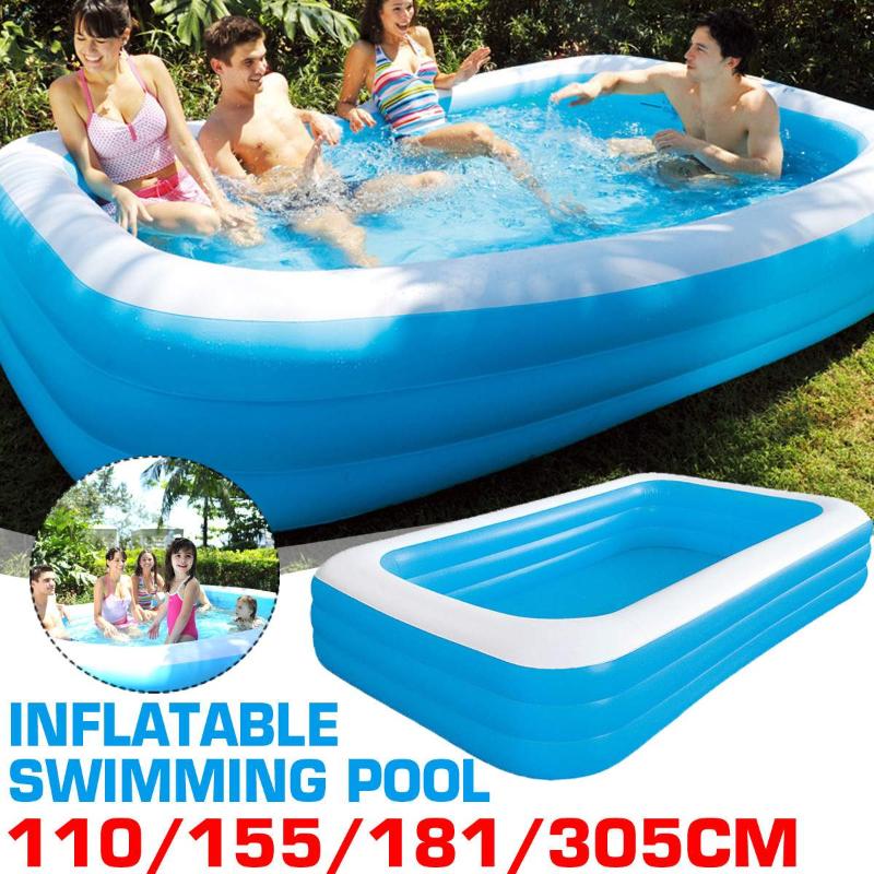 Beach Swimming Pool Accessories Big Size Inflatable Swim Three-Double Layers Solid Bubble For Children Adults Outdoor Garden Family Paddling