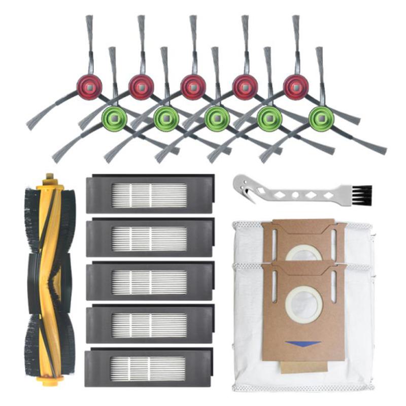 Vacuum Cleaners For Ecovacs Deebot OZMO T8 Sweeping Robot Cleaner Main Brush Side Filter Leakproof Dust Bag