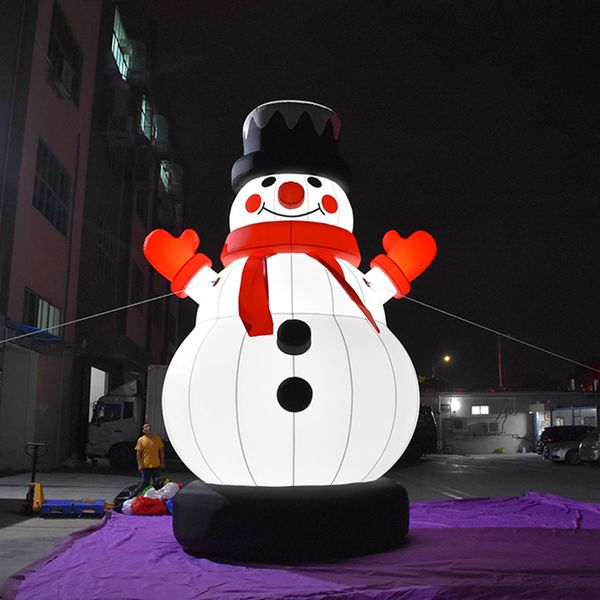 High Quality 10-20ft tall Merry Christmas Inflatable Snowman Outdoors Santa Decorations for Home Yard Garden Decoration