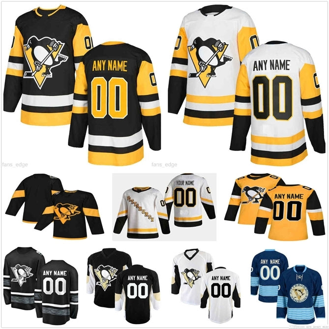 96 Custom Men Women Kids Pittsburgh Penguins Paul Coffey Brian Dumoulin Bryan Rust Chad Ruhwedel Brandon Tanev Casey DeSmith Ice Hockey Jerseys