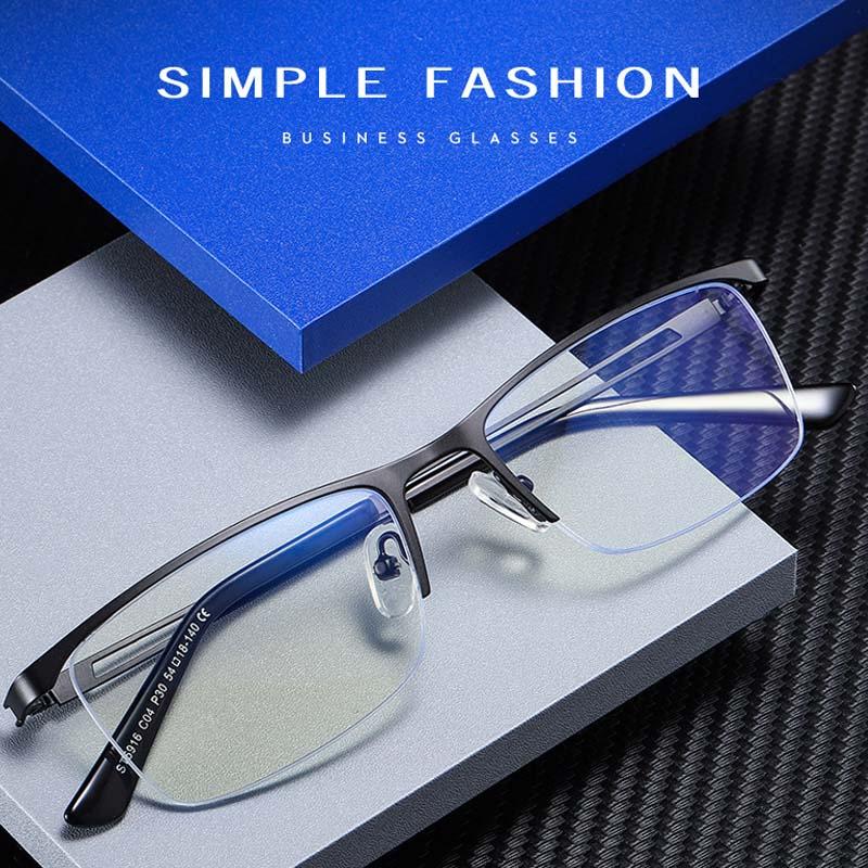 Fashion Sunglasses Frames Metal Anti Blue Light Blocking Nerd Glasses Frame Men Women Business Computer Games Goggles Eyeglasses Optical Spe