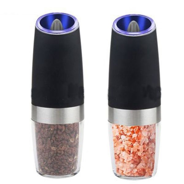 YOMDID 2pcs-set Electric Pepper Mill Salt Grinder Practical Spice Mills moedor de pimenta Kitchen Grinding Tool 210611