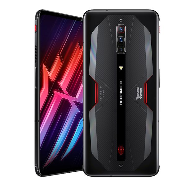 Original Nubia Red Magic 6 5G Mobile Phone Gaming 8GB RAM 128GB ROM Snapdragon 888 64.0MP Android 6.8&quot; AMOLED Full Screen Fingerprint I