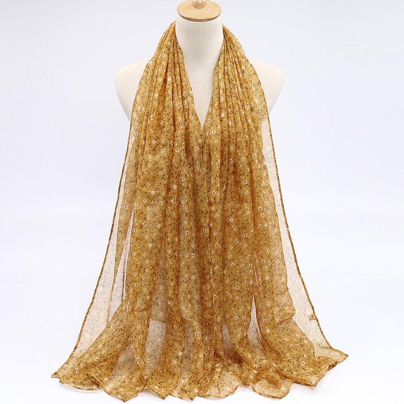 Scarves 2021 Arrival Floral Viscose Scarf Hijabs Big Size Flower Women Shawls Muslim Head Wraps Fashion 180*85CM