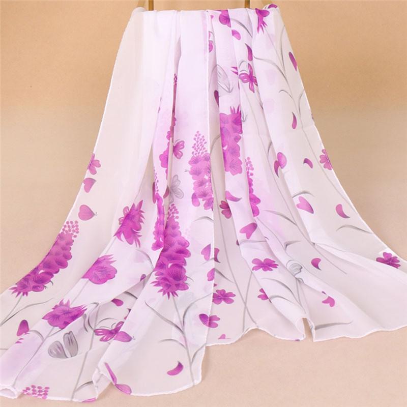 Scarves IMIXLOT 2021 Women Chiffon Silk Scarfs Sweet Spring Print Flowers Shawl Summer Beach Shawls And Hijabs