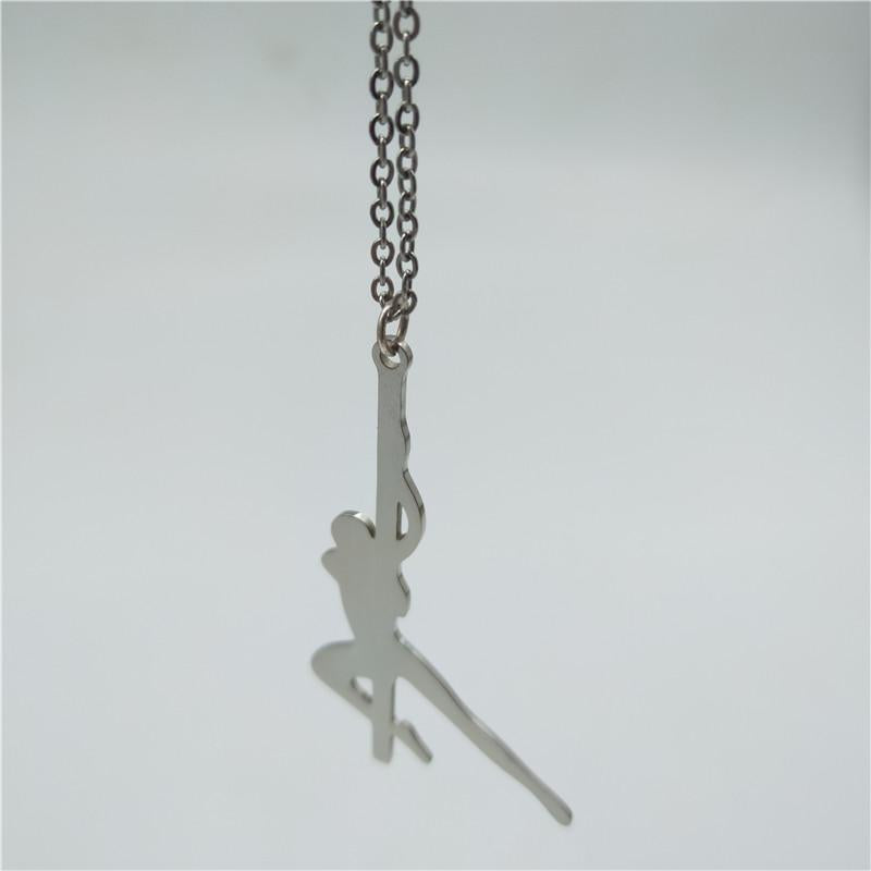 Pendant Necklaces Stainless Steel Pole Dancer Strip Silhouette Gift For Bachelorette Party Women Jewellery