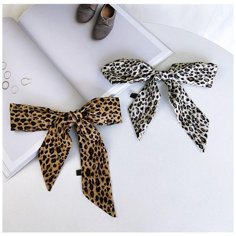 Scarves Brand Bag Leopard Print Women&#039;s Scarf Silk 100% Summer Multifunctional Ribbon Headband Wrist Towel Turban MN3