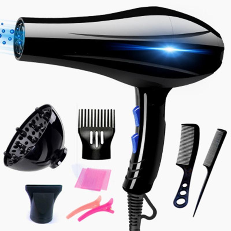 Electric Hair Brushes Dryer And Cold Wind With Diffuser Conditioning Powerful Hairdryer Motor Heat Constant Temperature Care Blowdryer
