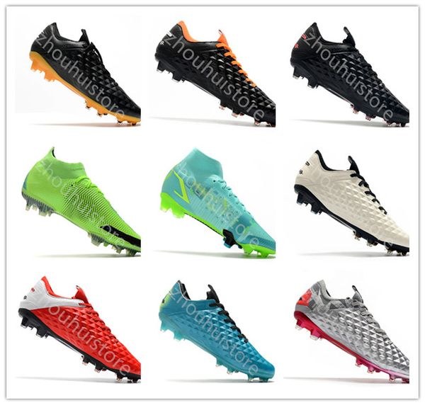 2021 Men Euro Cup Football shoes Phantom GT Elite DF FG Sfootball Shoe High top Waterproof Fully Knitted Original Bottom FG soccer shoes