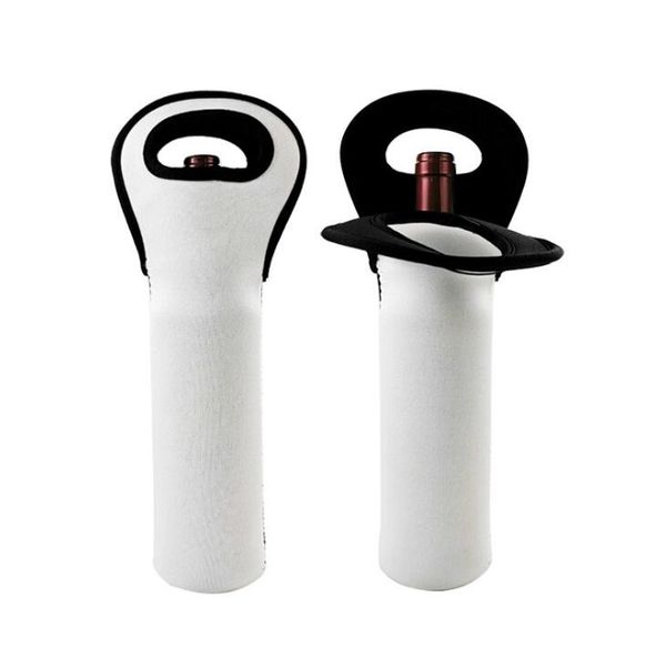 Sublimation Portable Wine Bottle Bag Tote Holders Neoprene Insulated For Protector Beer Cans Water Bottles Home Travel and Picnic GGA4415