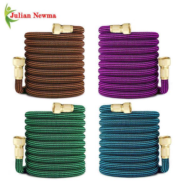 Expandable Watering Hose For Garden Magic Flexible Cleaning High Pressure Car Washer Plastic Pipe water Gun Irrigation 210626