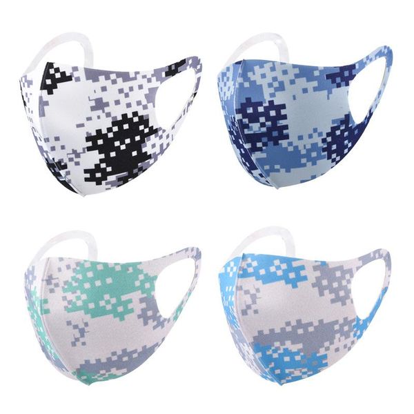 Camouflage Face Masks Anti-dust Wind Mouth Washable Breathable Outdoor Cyling Bicycle Protective Blue Mask For Men Women