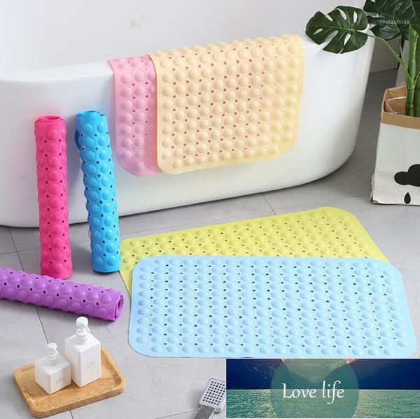 Bath Mats Strong Suction El Toilet Bathroom Mat Anti Slip Shower PVC Massage Particles Foot Pad Odorless Non-Toxic Bath1