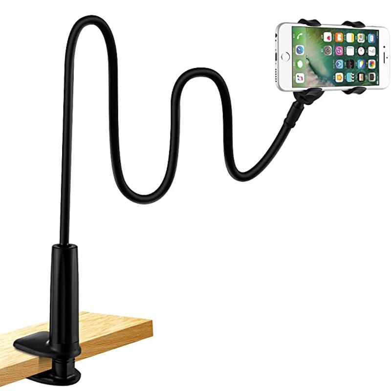 Cell Phone Mounts & Holders Universal Holder Bed Clip Lazy Flexible Gooseneck Clamp Long Arms Mount For Desk Mobile