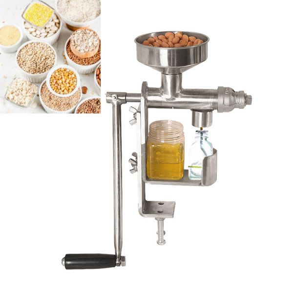 Hand Press Oil Press Machine Manual Press Machine Peanut Nuts Seeds Expeller Household Cold Oil Extractor